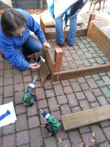 4. Making a garden box: Easy to put sides together up side down.                      