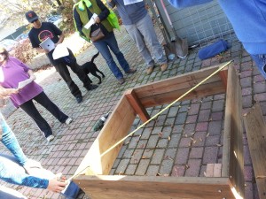 5. Making a garden box: Ensuring the box is square     